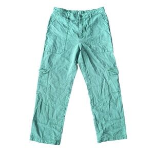 YFB Women’s Cargo Pants in Green - Relaxed Fit Size M